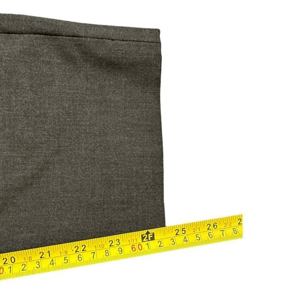 Zara Dark Gray Stretch Waist High Rise Straight Leg Dress Pants Womens 4 - Picture 5 of 5